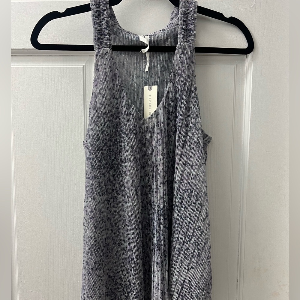 Purple shimmer anthro top